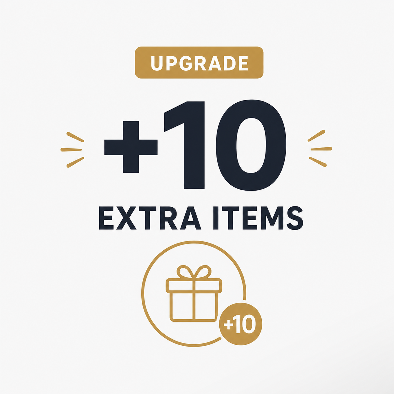 Upgrade: add 10 extra items