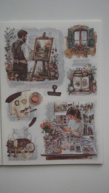 Sticker book "Poetry of Life .Art in making"